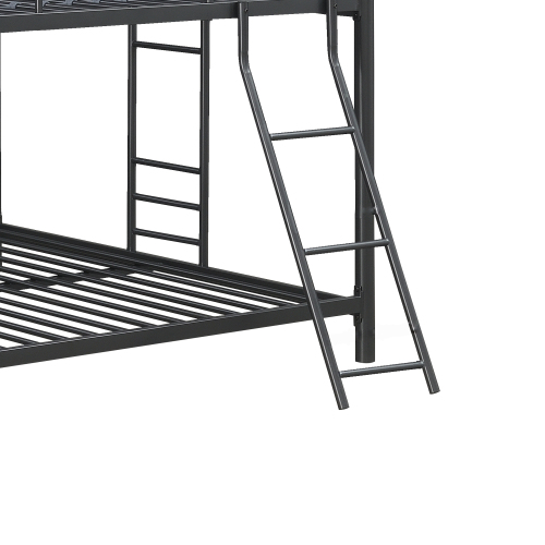 Furniture Triple Bunk Bed, FULL/FULL/FULL, black、、casual