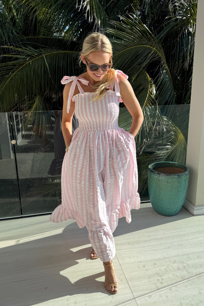 Blush Breeze Smocked Dress、mySite、hinf8tx79