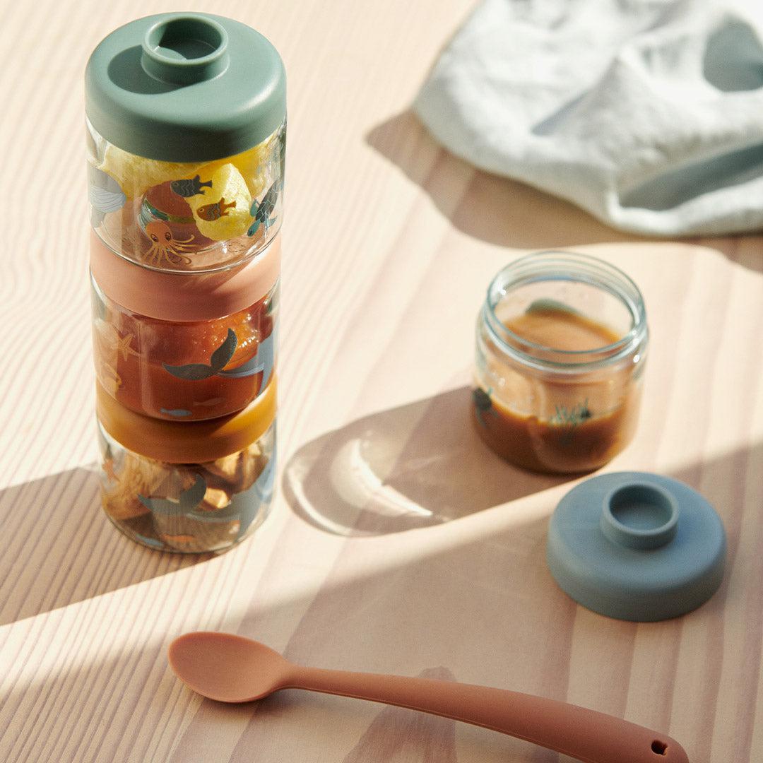  Liewood Dominique Baby Food Tritan Boxes 4-Pack - Sea Creature / Sandy、mySite、merchandisen