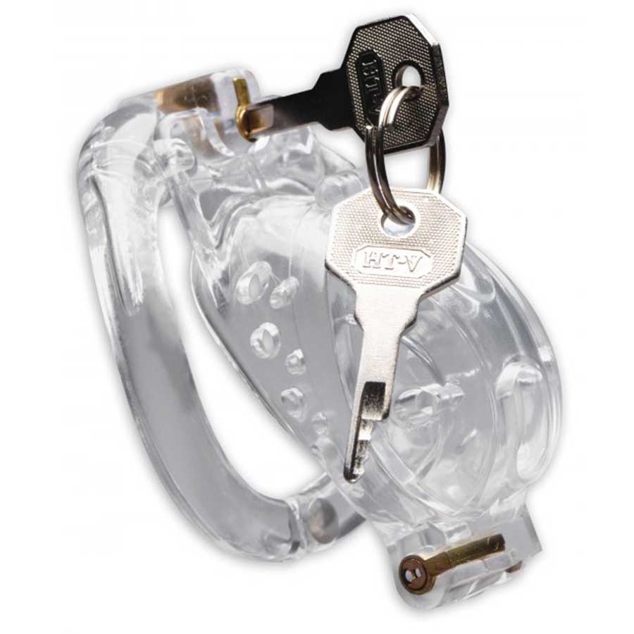 Customizable Locking 3.5 Inch Adjustable Clear Chastity Cage、mySite、bottomscart