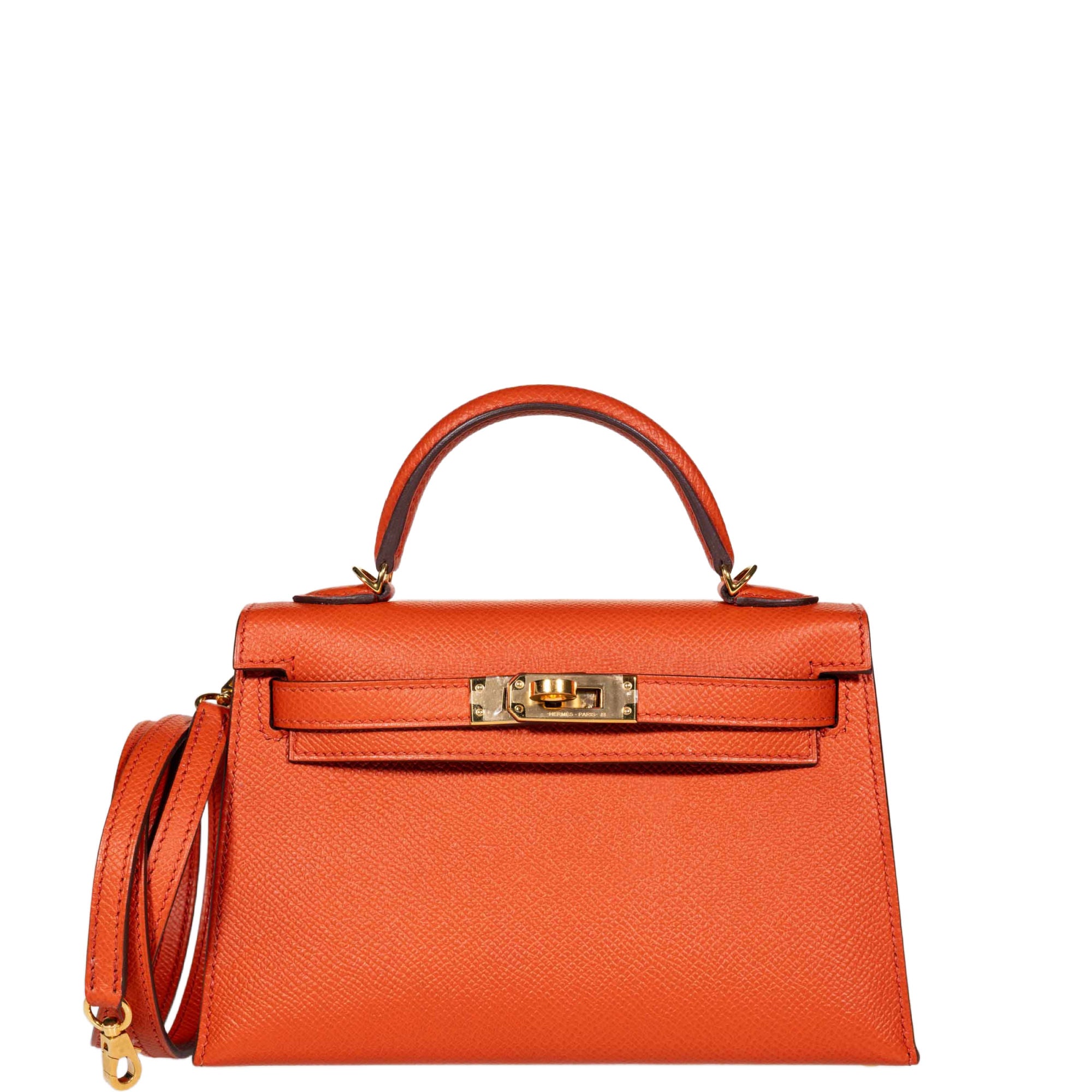 Hermès Kelly 20 Mini II Sellier Terre Battue Epsom Gold Hardware、mySite、garminoutage.com