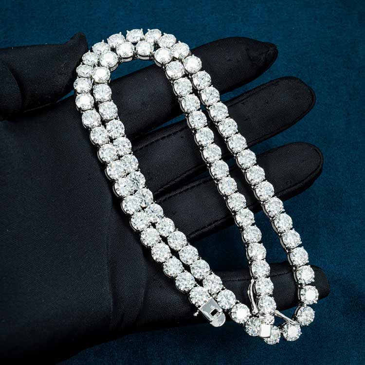 6MM Moissanite Tennis Chain 14K Gold、mySite、hinf8tx79