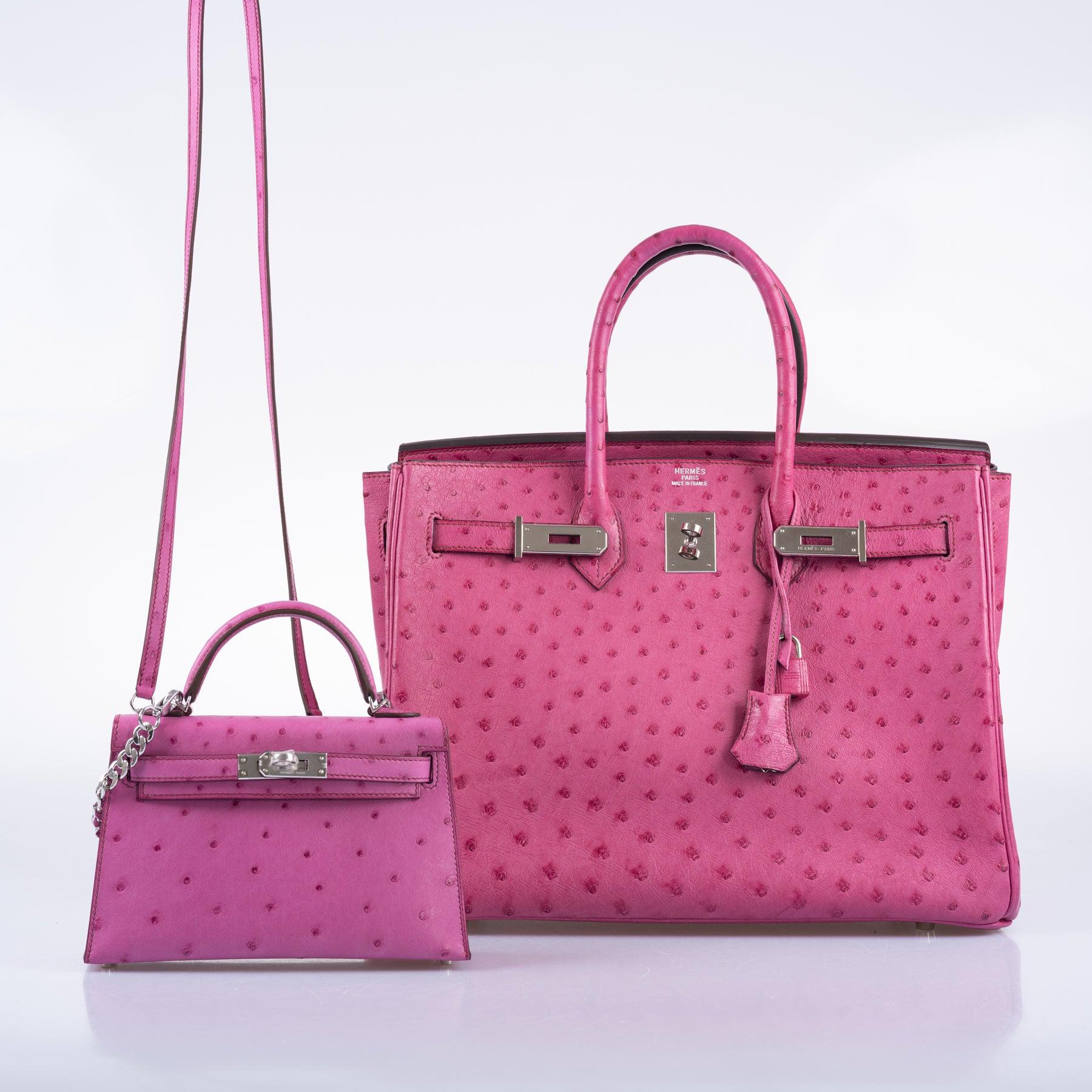 Hermès Mini Kelly 20 Fuchsia Ostrich Palladium Hardware、mySite、garminoutage.com