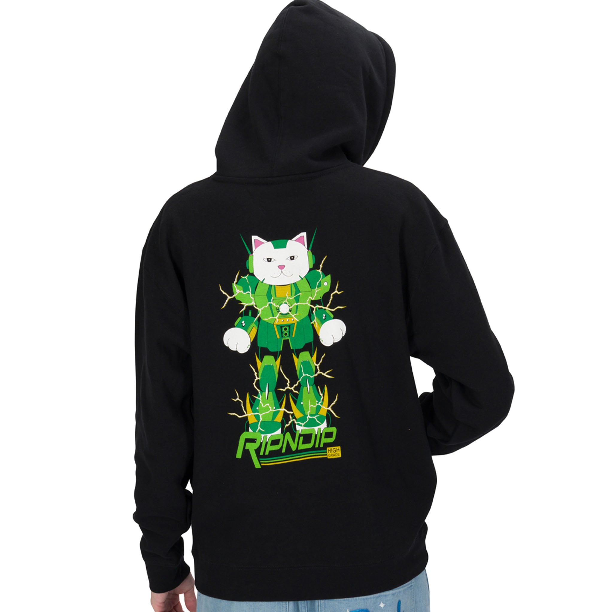  Ripndip x Naggiven Nermbot Hoodie (Black)、mySite、merchandisen