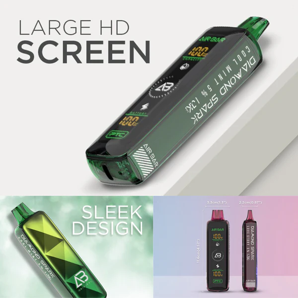 Air Bar Diamond Spark 15,000 Puffs Disposable Vape 17ml 5 Pack、mySite、zt4zffjzw