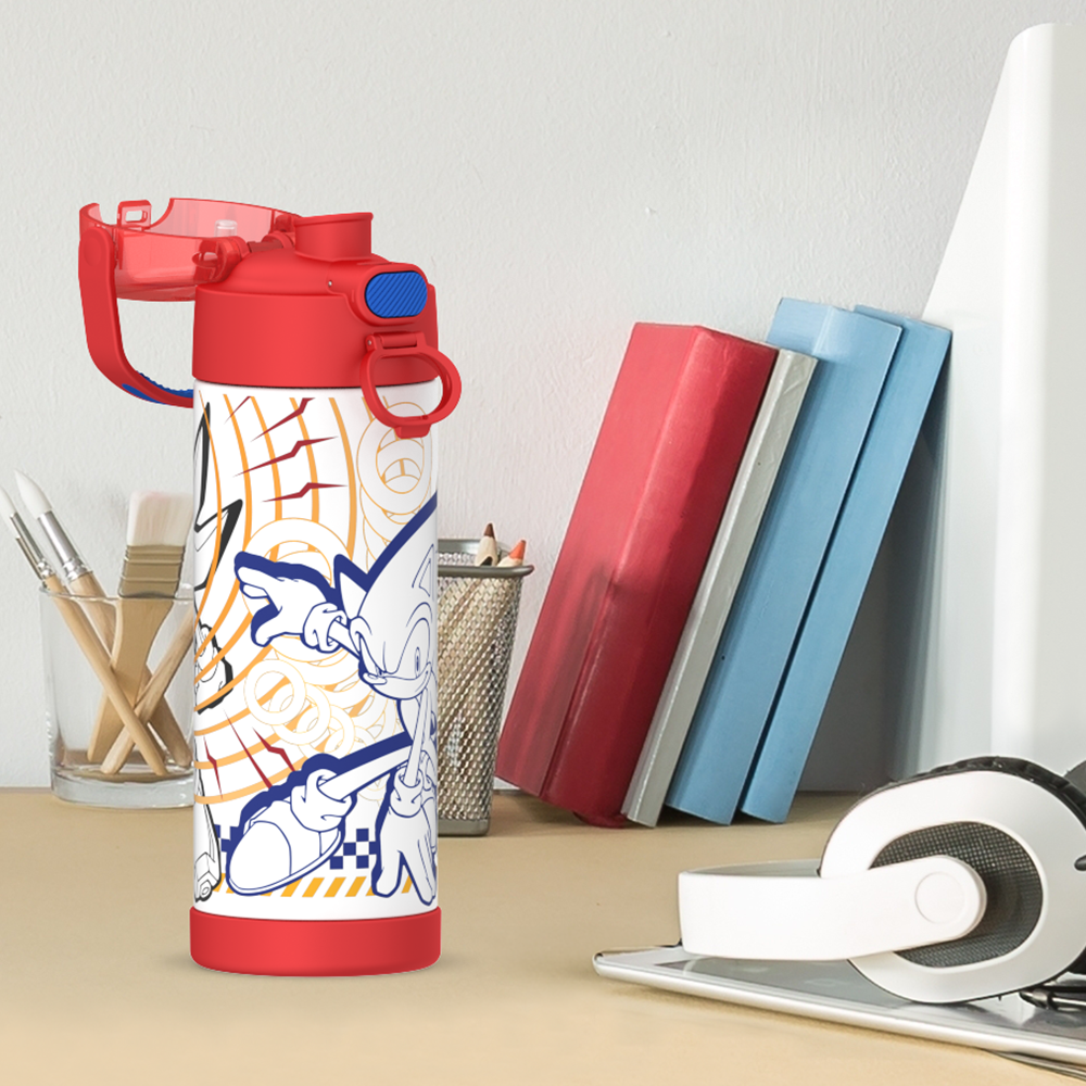 16oz FUNTAINER® WATER BOTTLE SONIC THE HEDGEHOG™、mySite、noshort