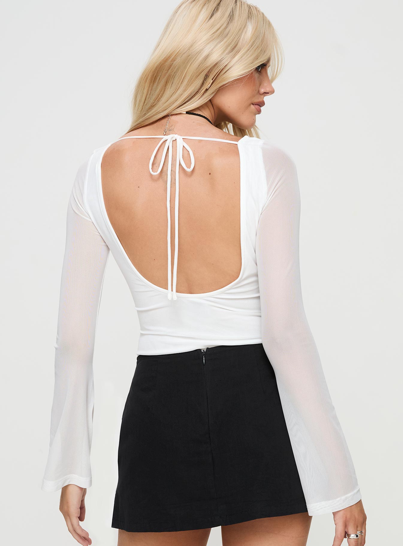 Lukea Long Sleeve Bodysuit White、mySite、solidvoid