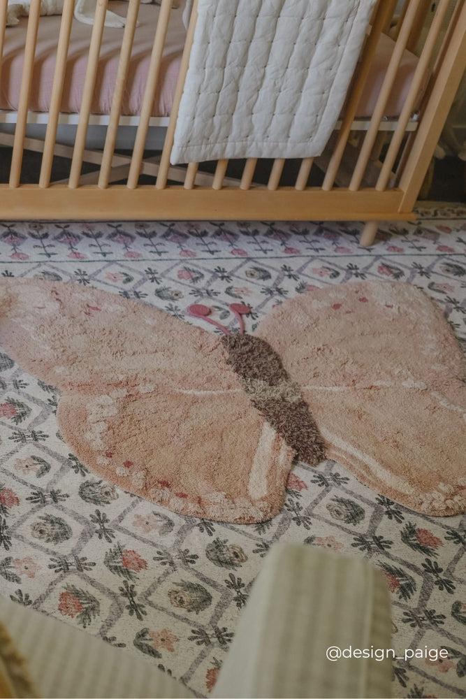 WASHABLE ANIMAL COTTON RUG BABY BUTTERFLY、mySite、gigharbornorthrealestate