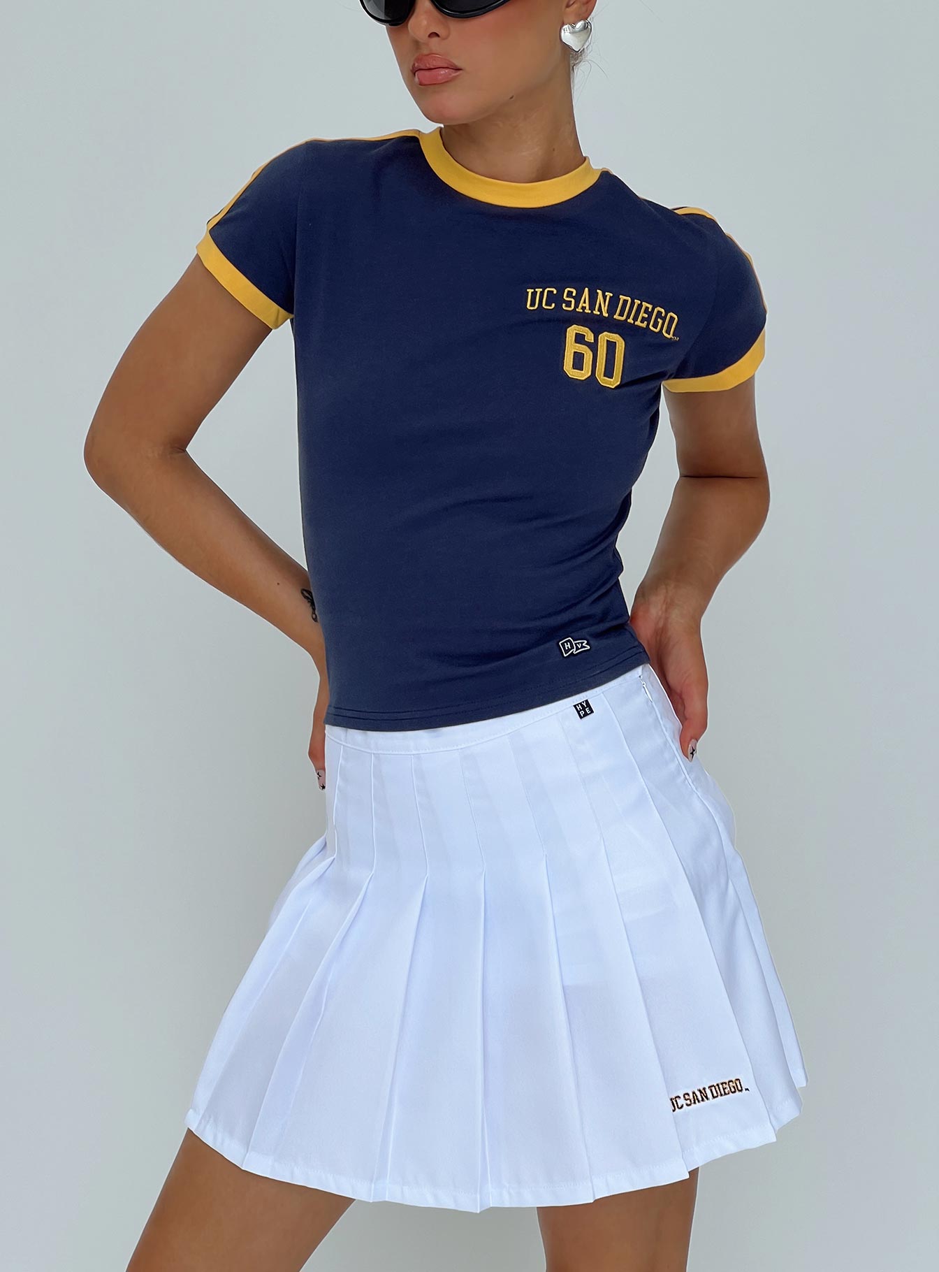 UCSD Tennis Skort White、mySite、solidvoid