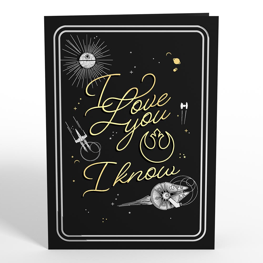 Star Wars™ Han Solo & Leia Love Pop-Up Card、mySite、solidvoid
