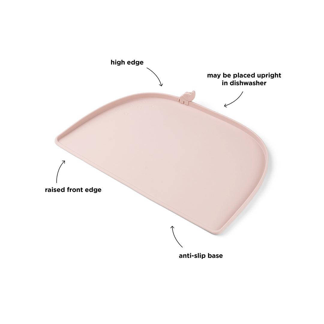  Done by Deer High Edge Silicone Placemat - Powder - Elphee、mySite、merchandisen