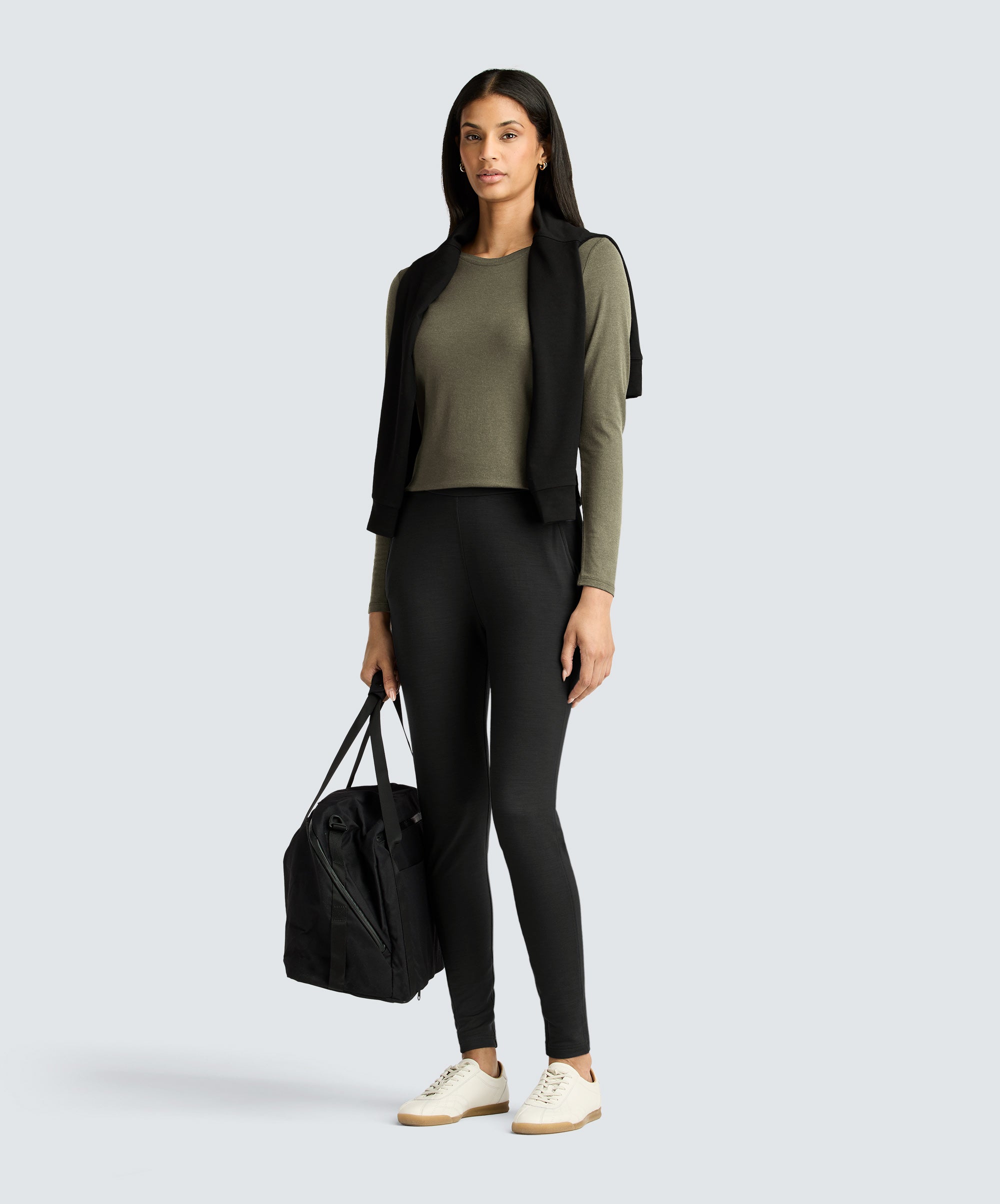 Women's Long Sleeve Merino Crew、mySite、noshort