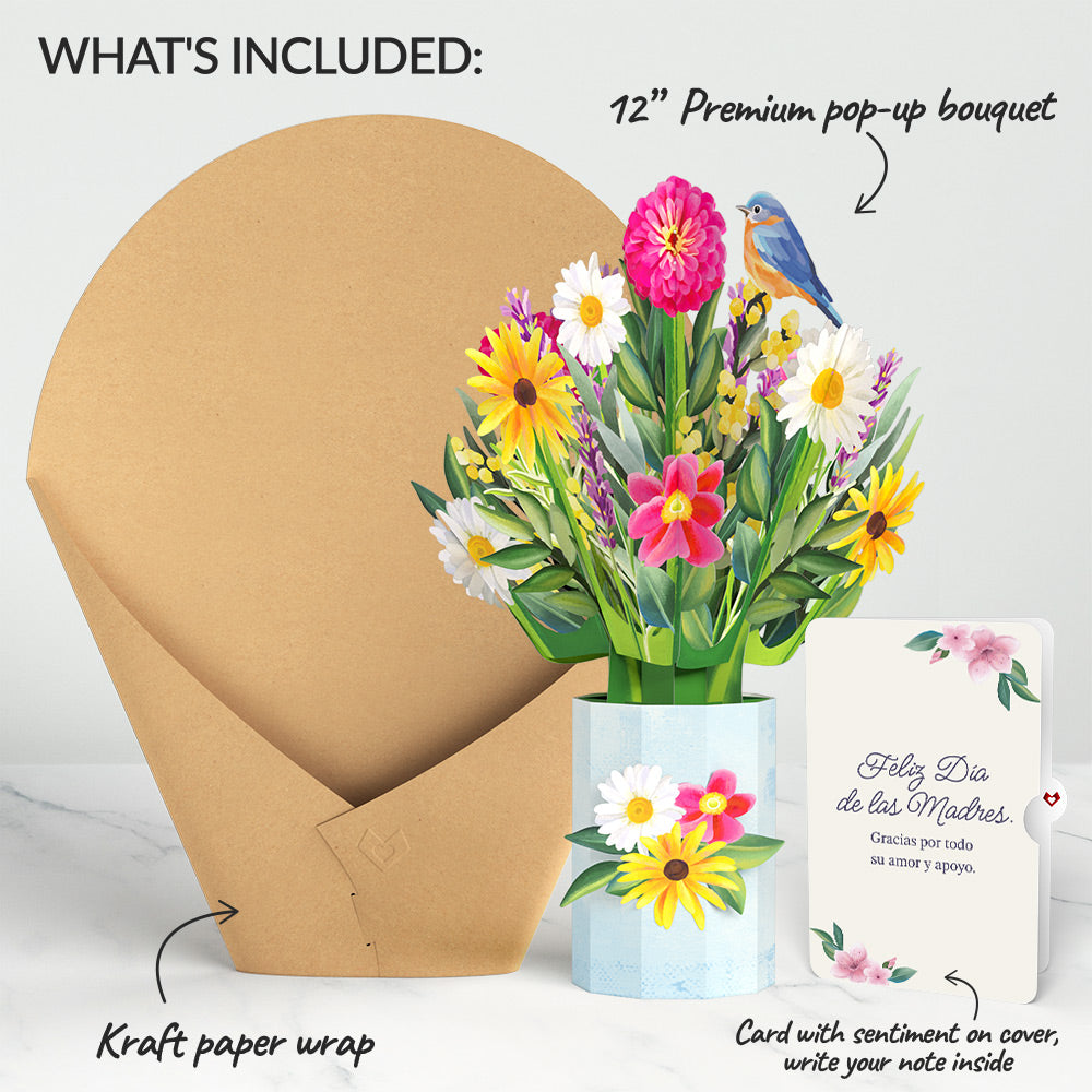 Black-Eyed Susan Mother's Day Bouquet and Sentiment Set for Spanish Mom、mySite、solidvoid