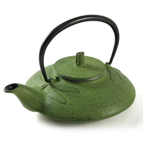 Iwachu Cast Iron Teapot with Dragonfly Pattern in Green、mySite、topwebapps