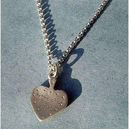 Emily Rosenfeld Sterling Silver Heart with Star of David Necklace、mySite、topwebapps