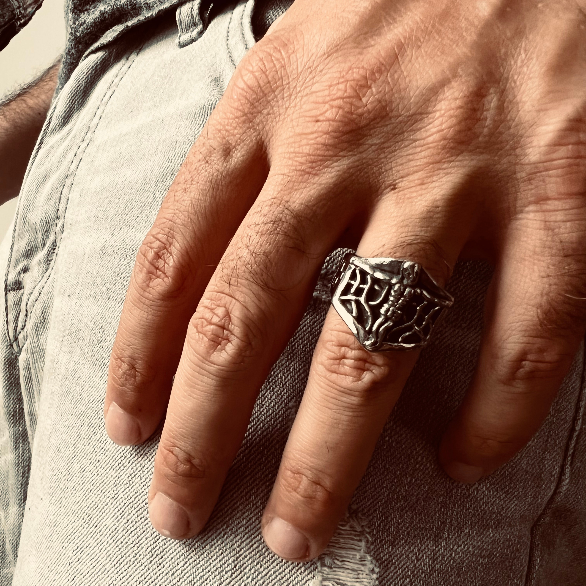 Detailed Jesus Cross Stainless Steel Ring / SCR4093、mySite、dreamappss