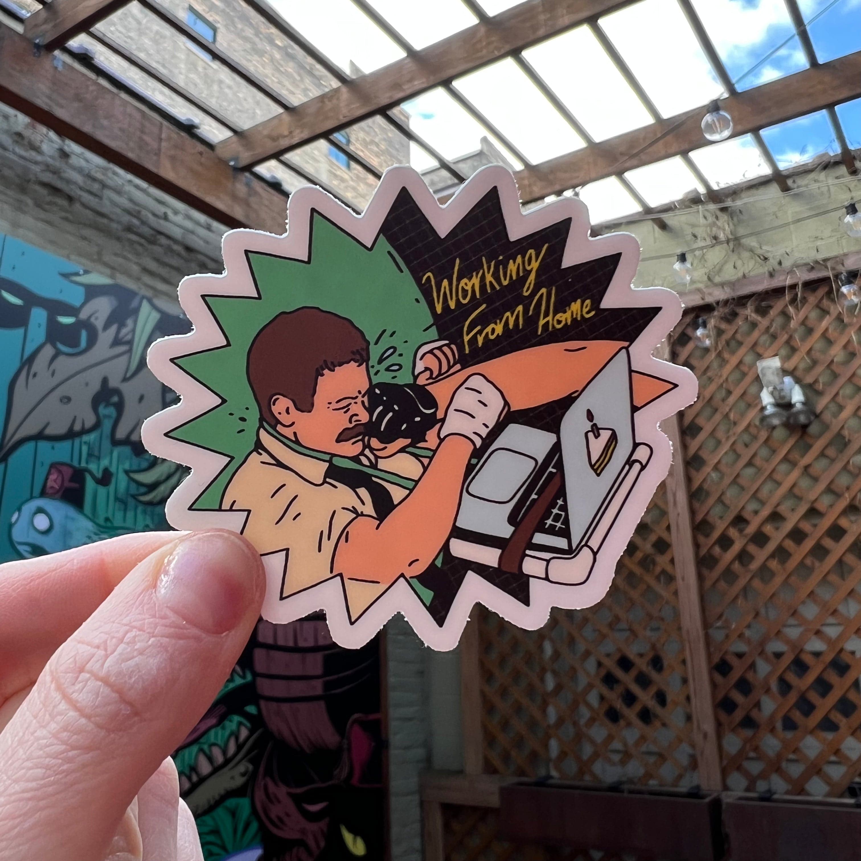  Working From Home Frankie Lapenna Greenscreen Sticker、mySite、elrpsem3k