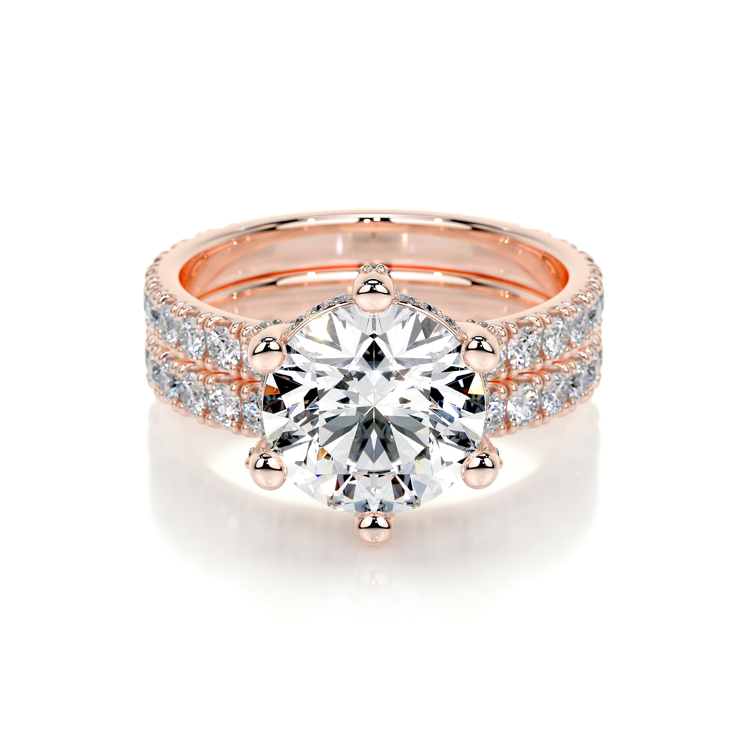 Paris Lab Grown Diamond Bridal Set -14K Rose Gold、mySite、hinf8tx79