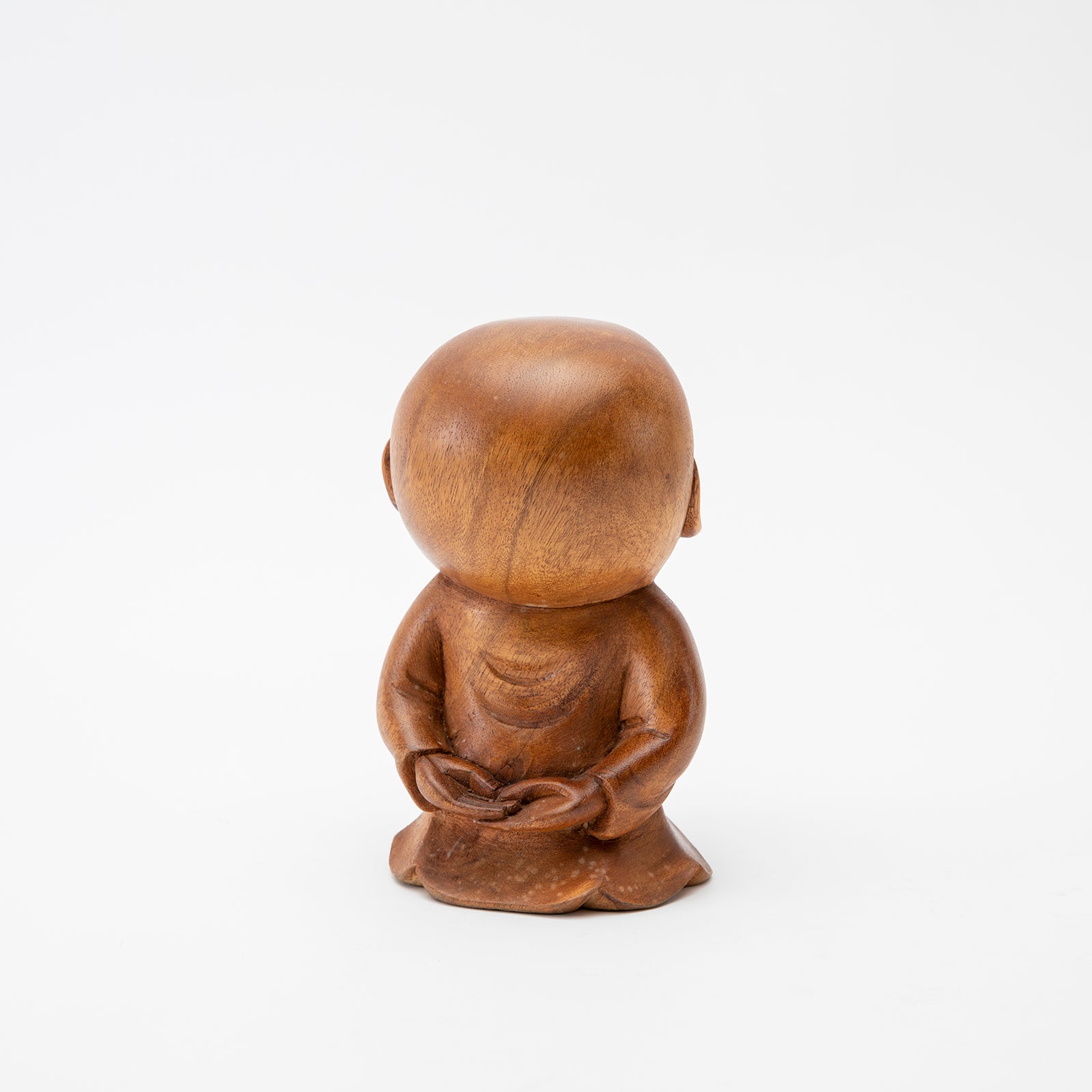 Wooden Happy Monk Statue、mySite、topwebapps