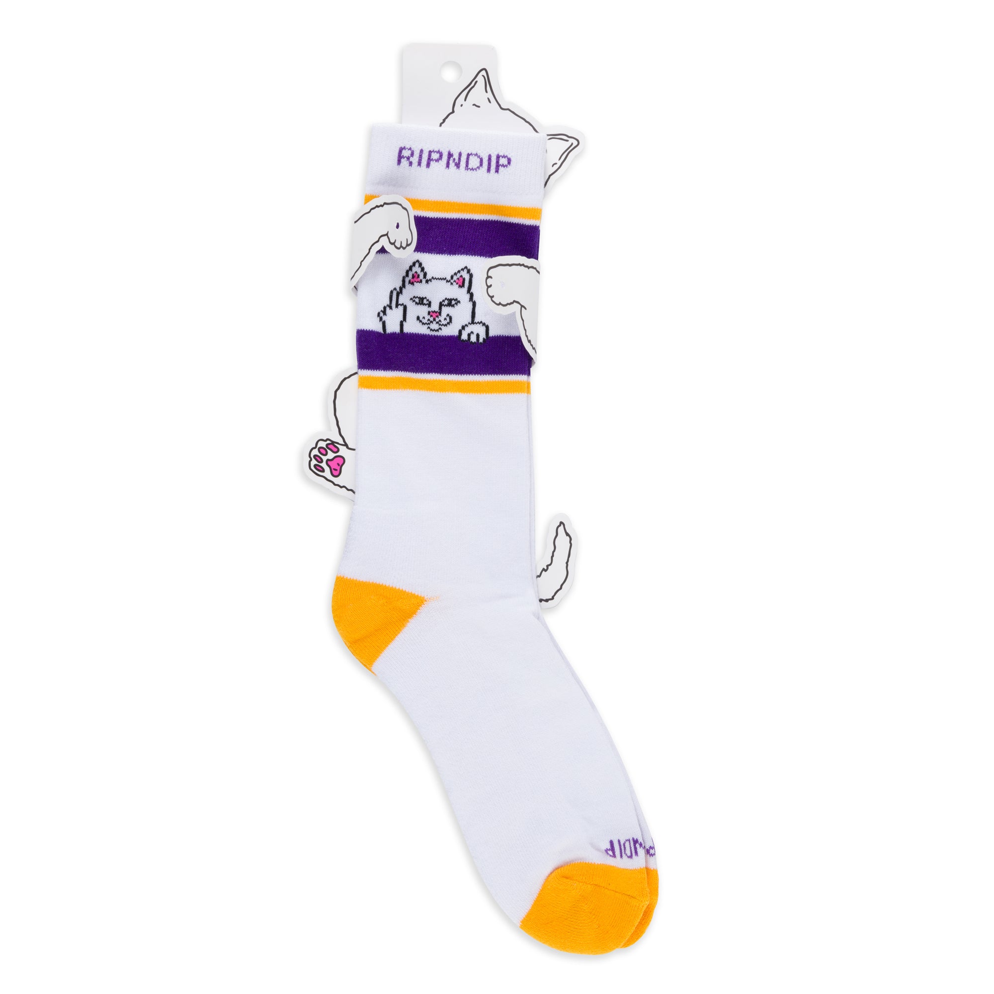  Peeking Nermal Socks (Purple/Gold)、mySite、merchandisen