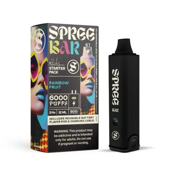 Spree Bar 6000 Puff Disposable Starter Kit Vape 12mL、mySite、zt4zffjzw
