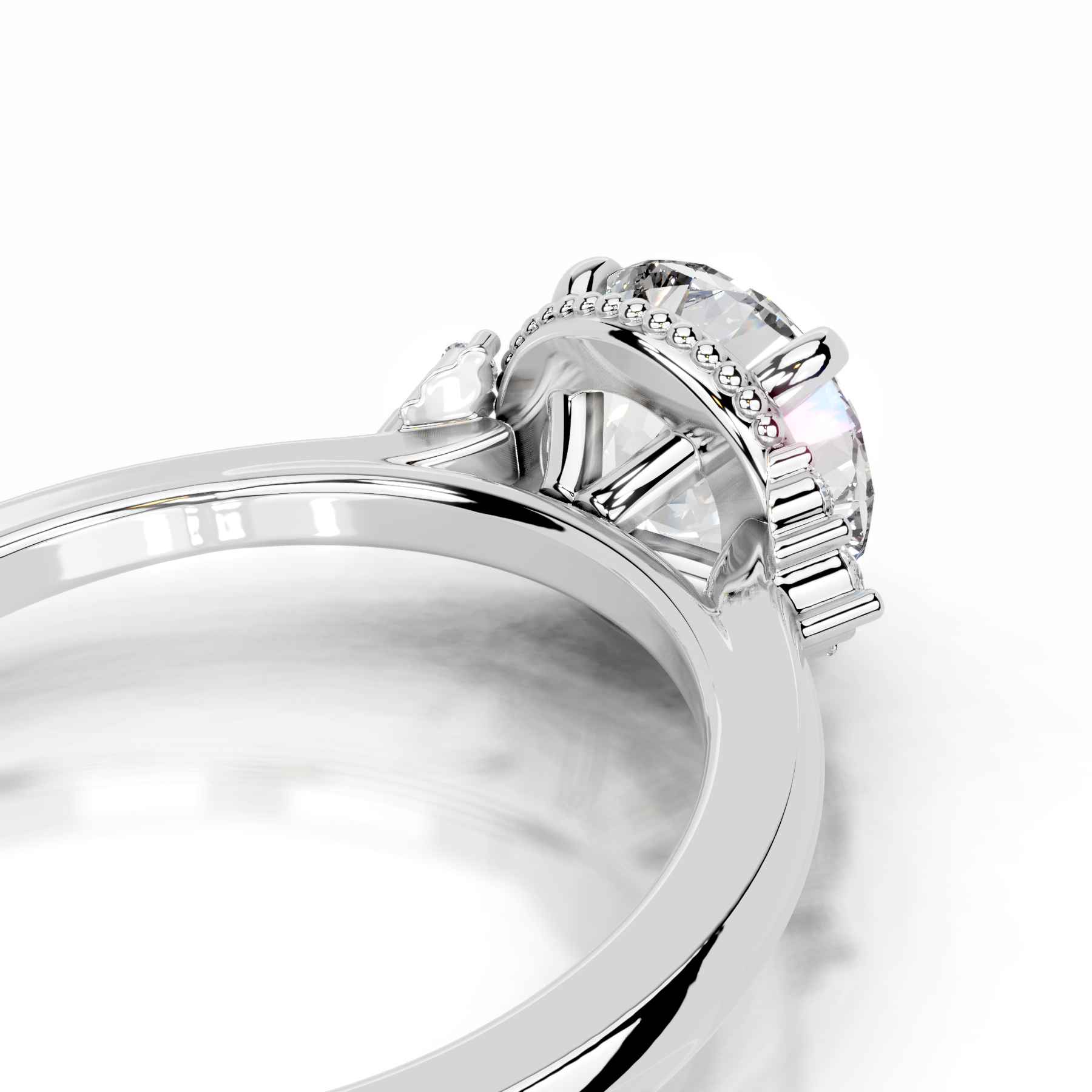 Natasha Diamond Engagement Ring (2.10 Carat) -14K White Gold、mySite、hinf8tx79