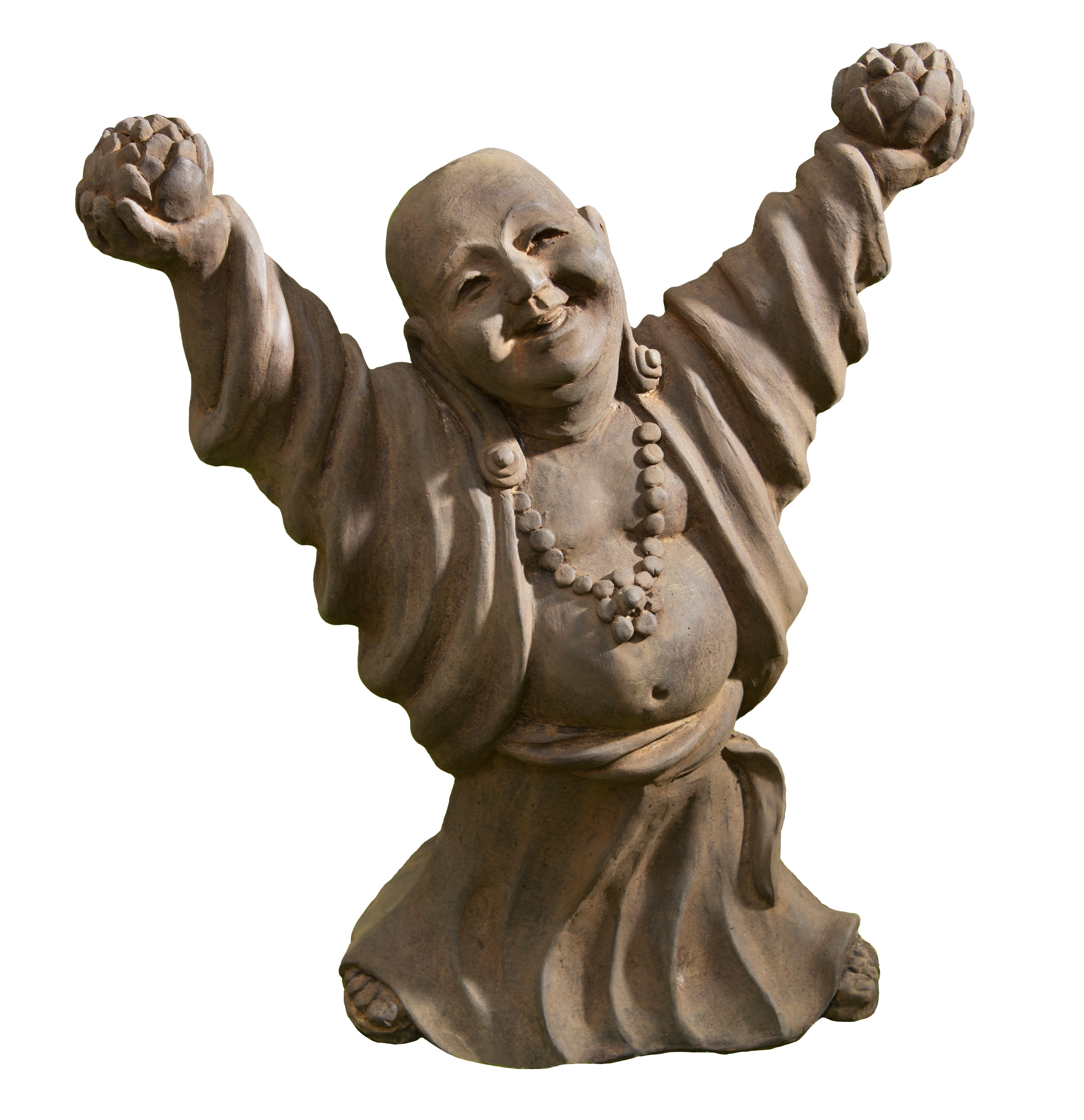 Budai with Lotus Flowers Garden Statue、mySite、topwebapps