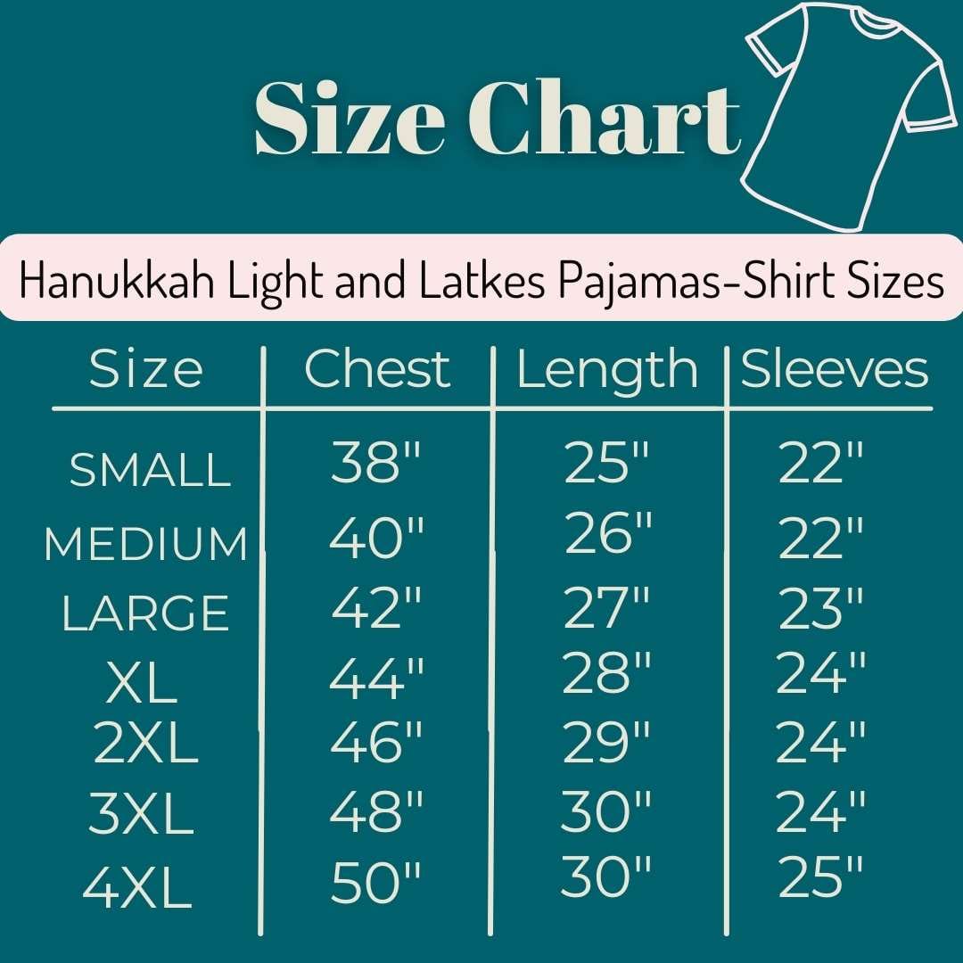 Hanukkah Light and Latkes Women's Pajamas - (Sizes S - 4XL)、mySite、topwebapps