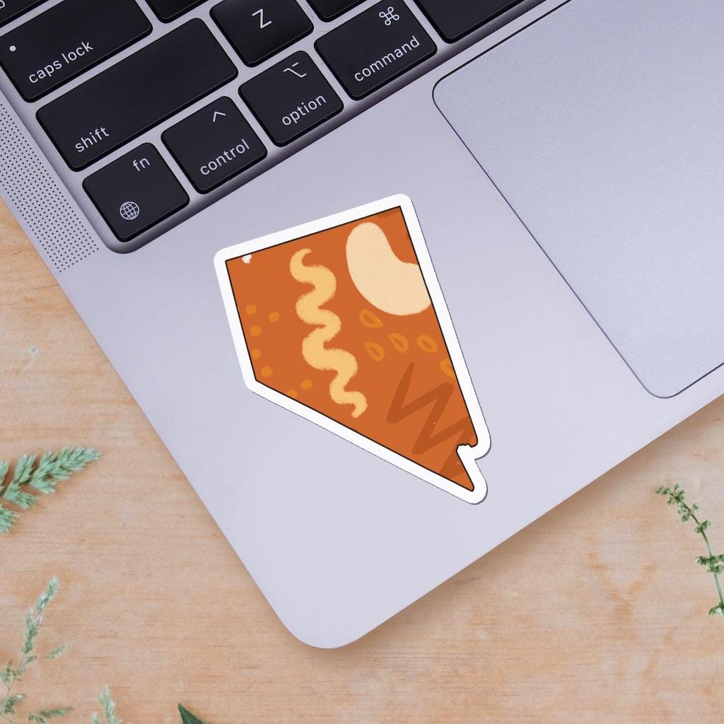 Nevada Orange Abstract Sticker、mySite、elrpsem3k