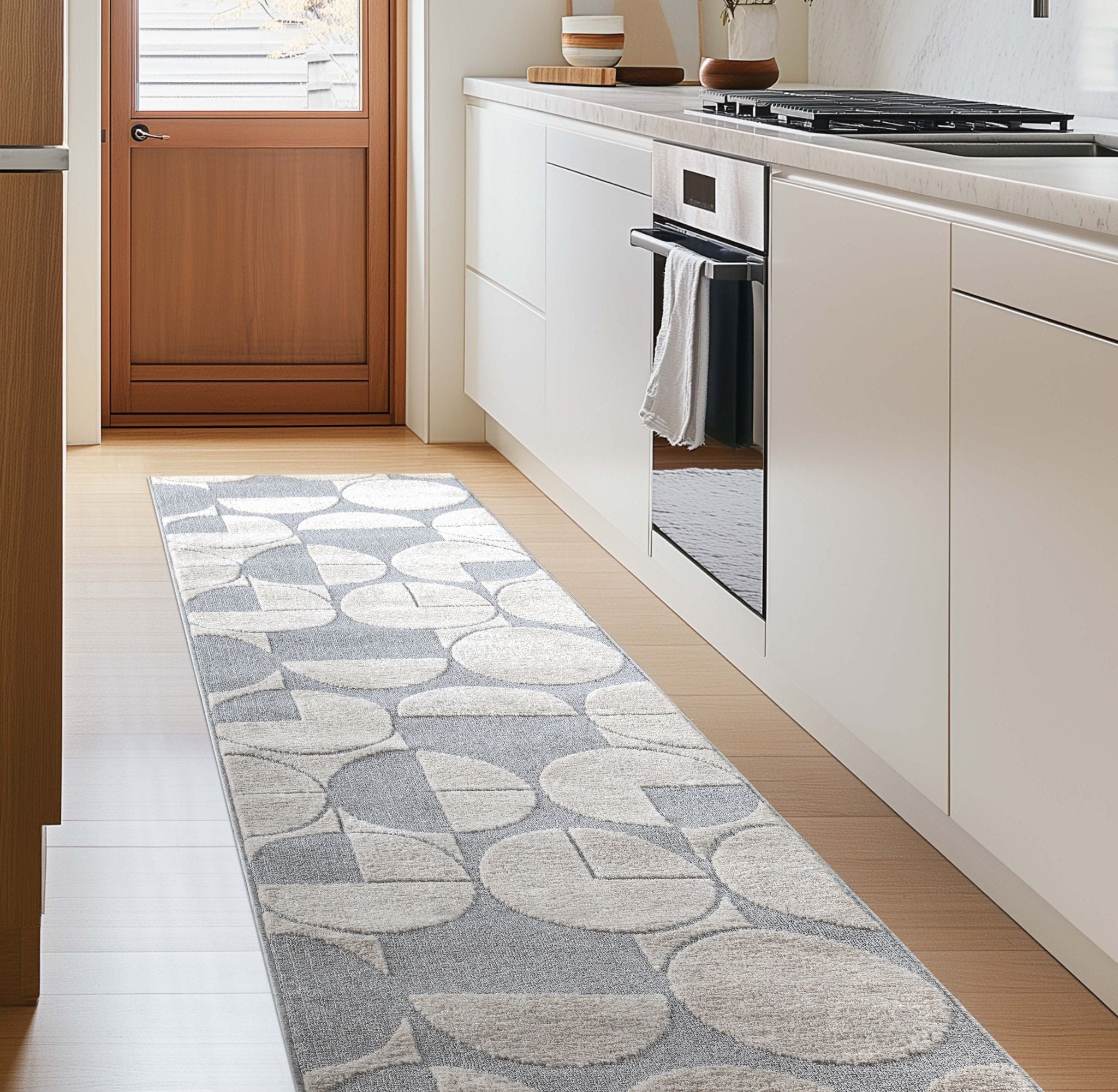 Custom Size Runner Harmony Modern Choose Your Width x Choose Your Length Hallway & Stair Runner Rug、mySite、gigharbornorthrealestate