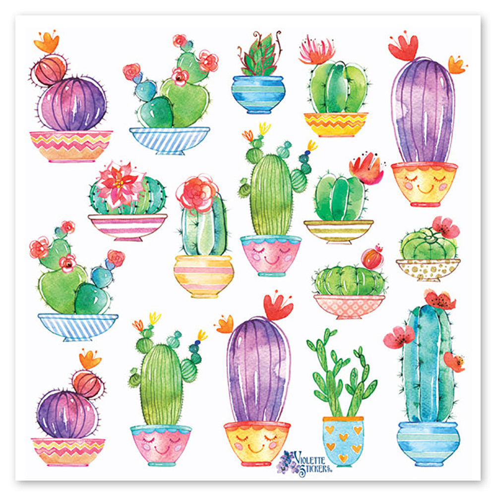  Happy Cactus Stickers、mySite、ghnorth