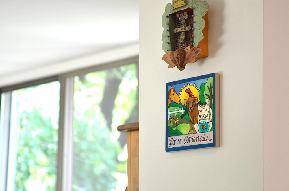 Susie's Friends Wood 9x9 Plaque、mySite、g9winljtr