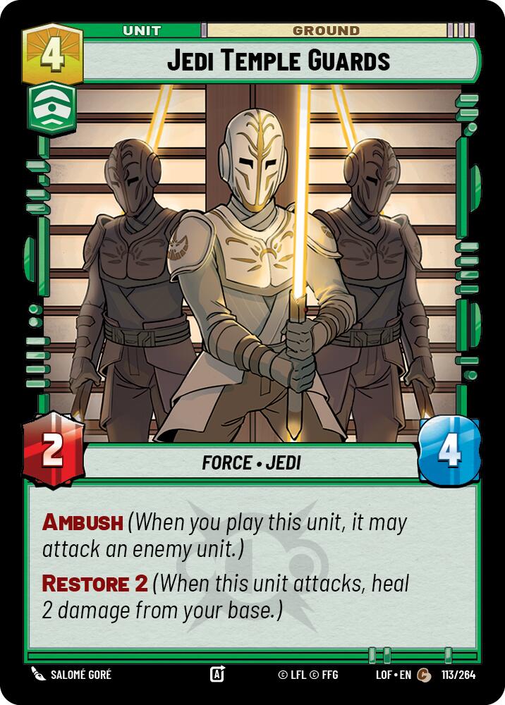 Jedi Temple Guards (113/264) (113/264) Legends of the Force、mySite、waistdrama