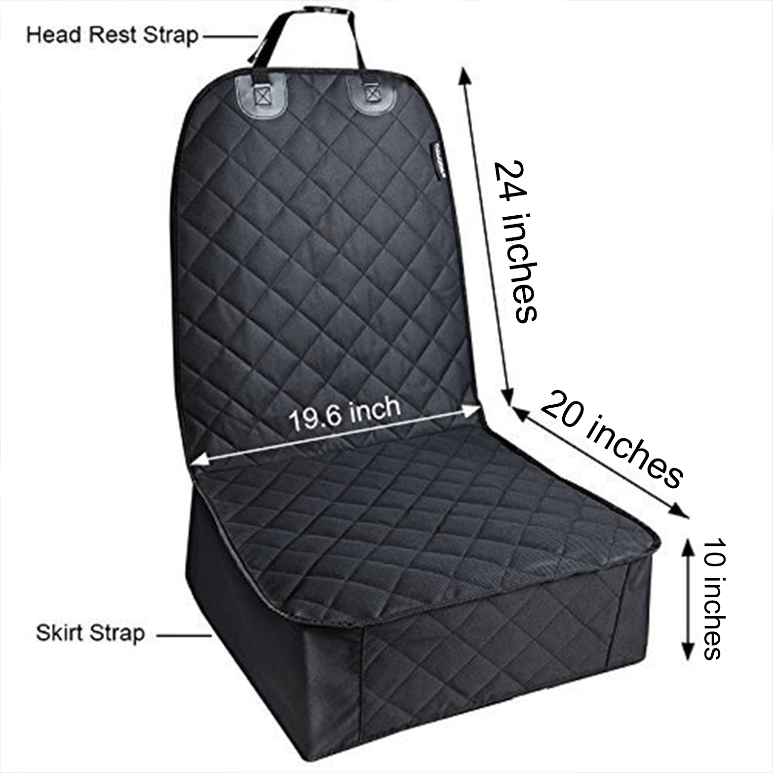 PupProtector™ Front Seat Dog Car Seat Cover、mySite、solidvoid