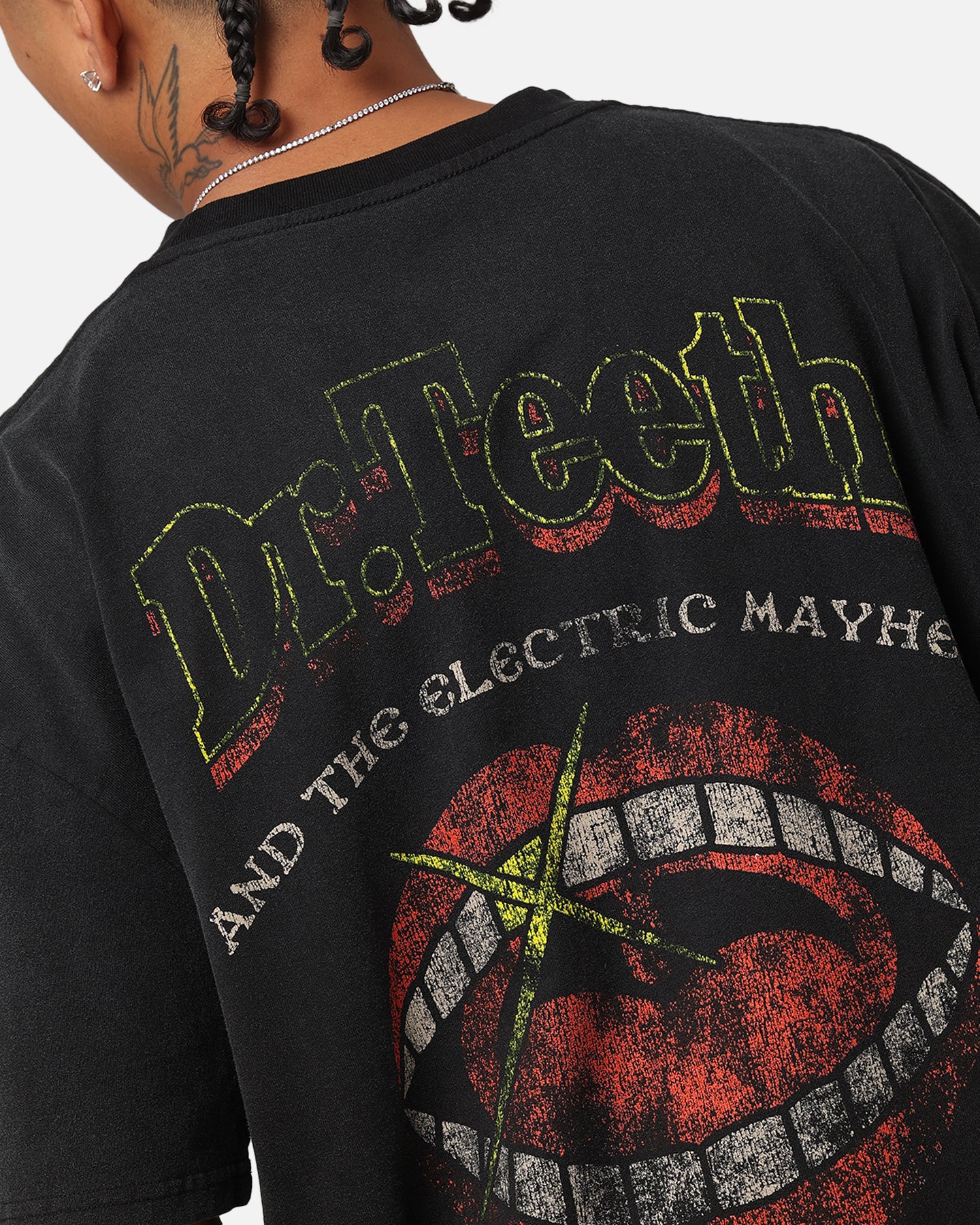 American Thrift Disney The Muppets Animal Heavy T-Shirt Vintage Black、mySite、zt4zffjzw