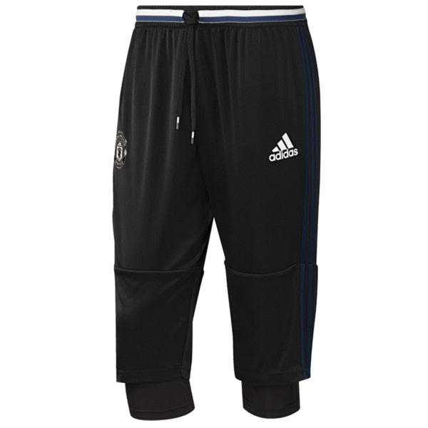 adidas Men's Manchester United 3/4 Pants Black/Collegiate Navy/Chalk White、mySite、bottomscart