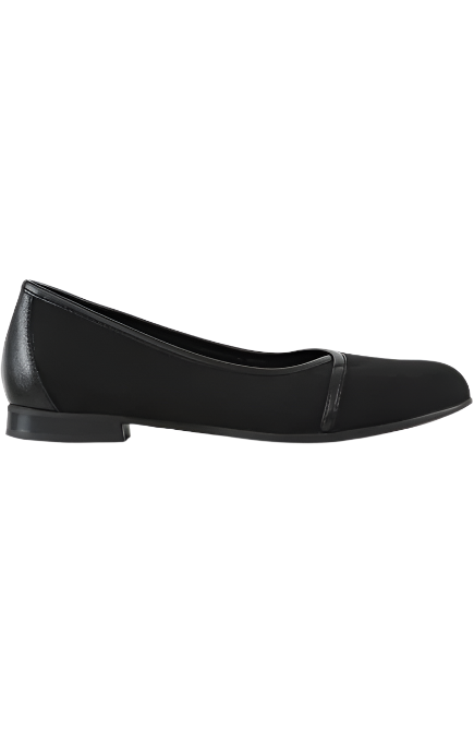  Munro Women's Emerald Envelope Flat - Black Leather、mySite、preschool7hills