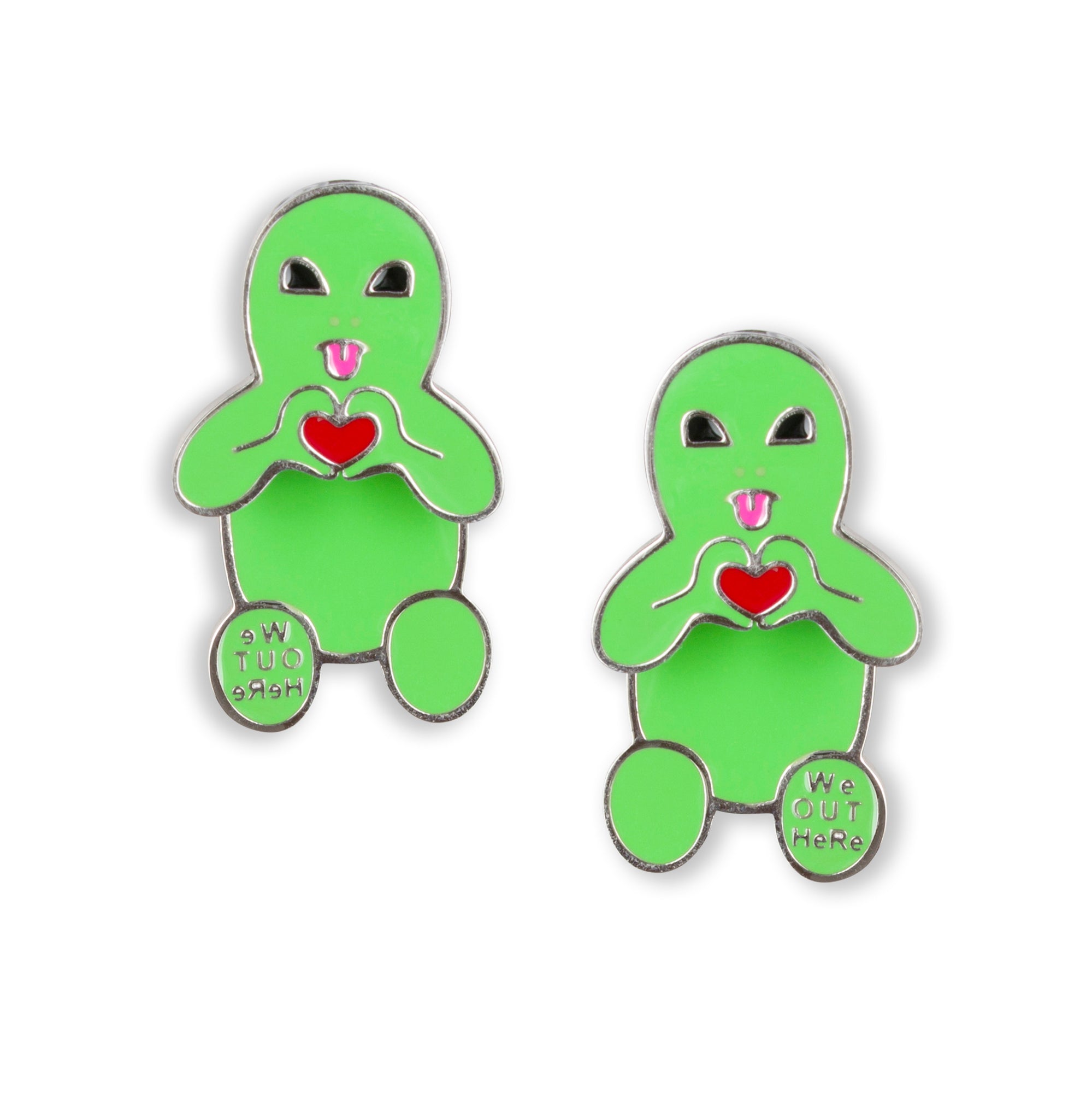  Alien Loves Earring Set (Green)、mySite、merchandisen