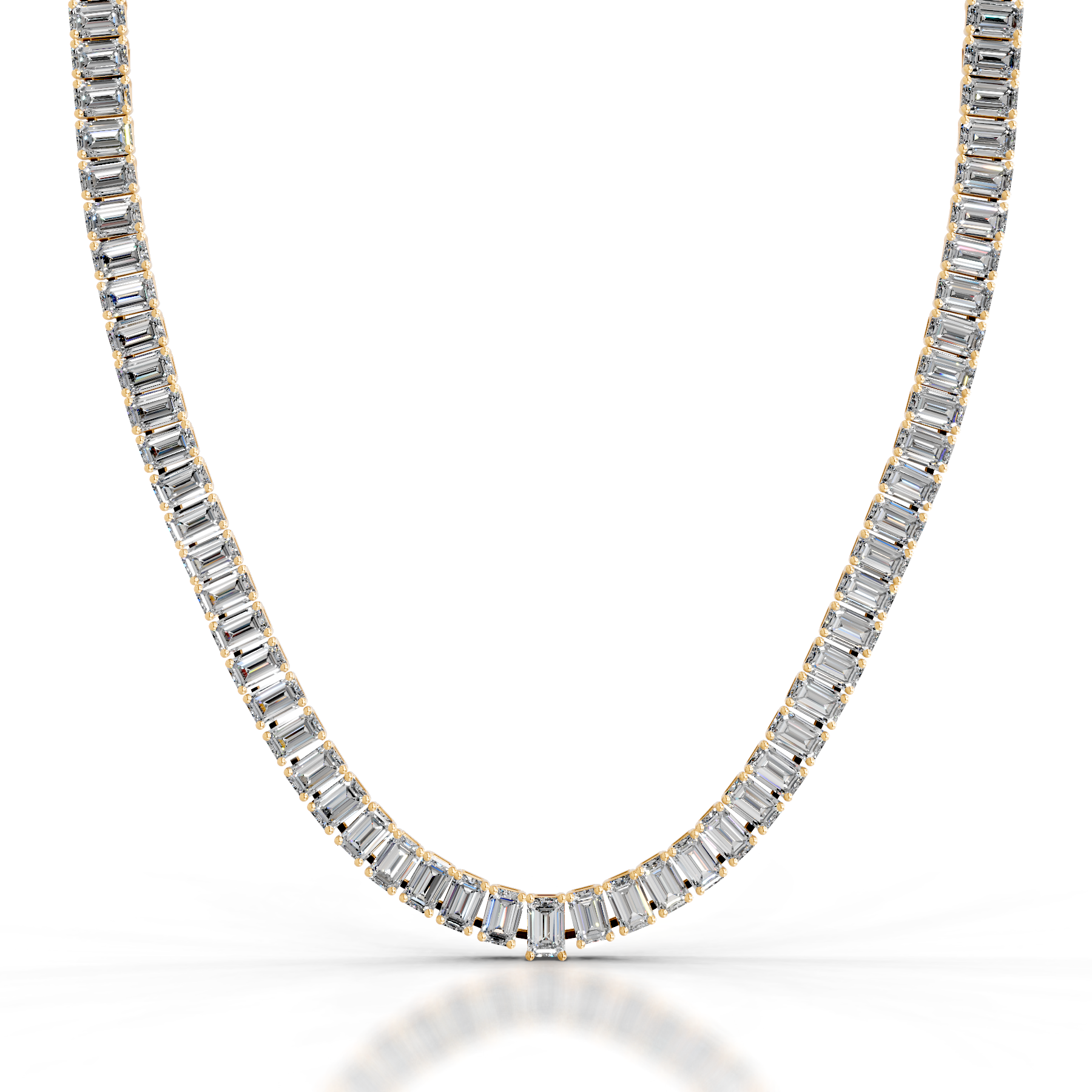 Arden Lab Grown Diamond Tennis Collier (20 Carat) -18K Yellow Gold、mySite、hinf8tx79