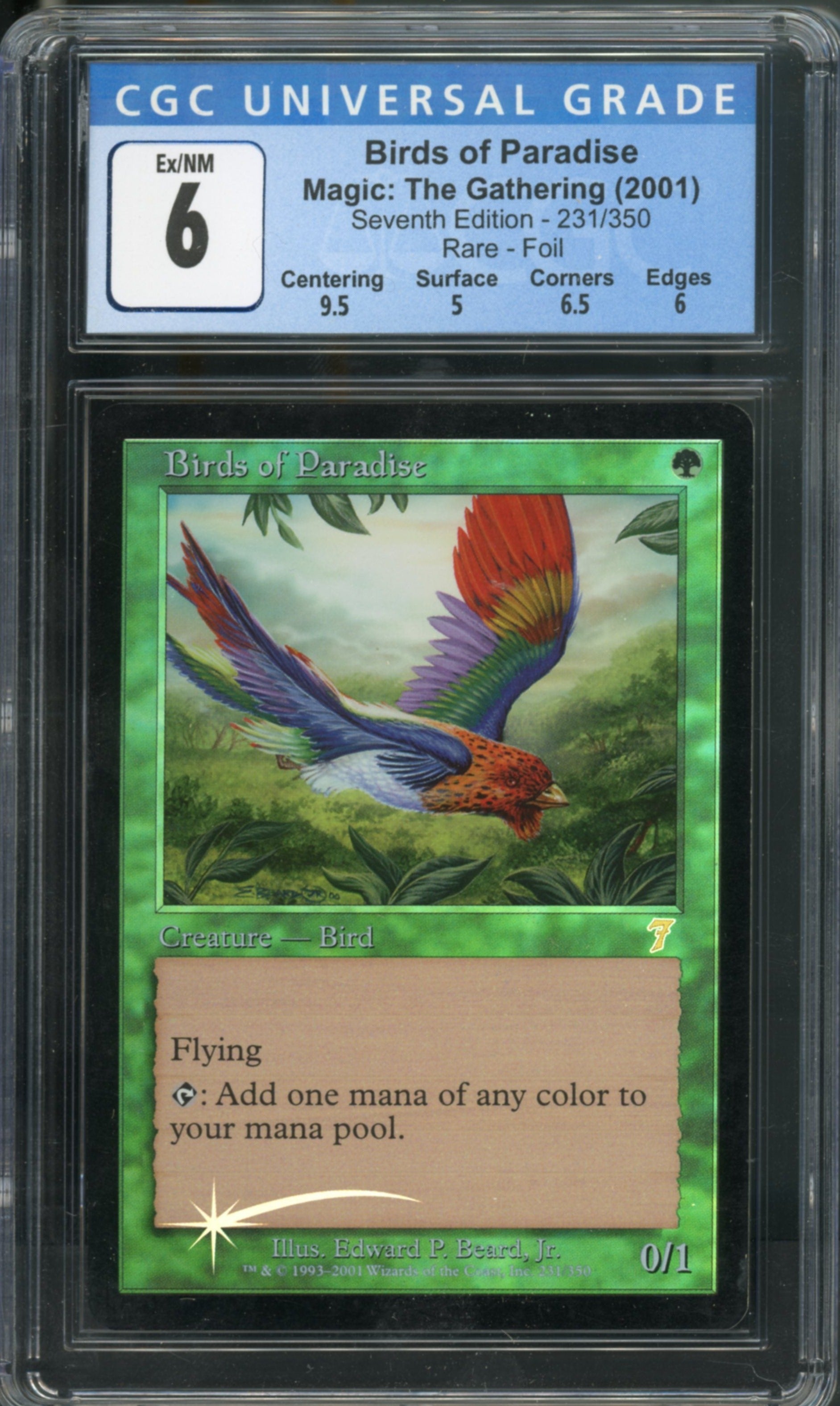Birds of Paradise Foil CGC 6 Seventh Edition、mySite、waistdrama