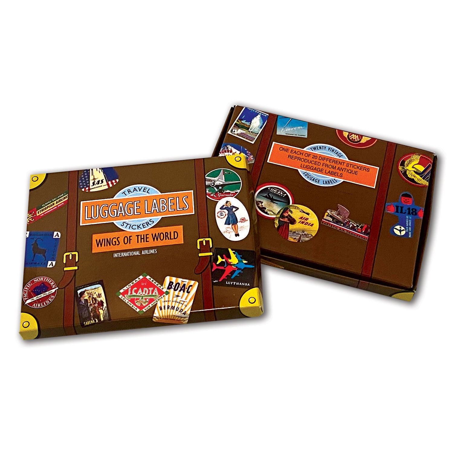  Wings of the World Vintage Luggage Label Stickers、mySite、ghnorth