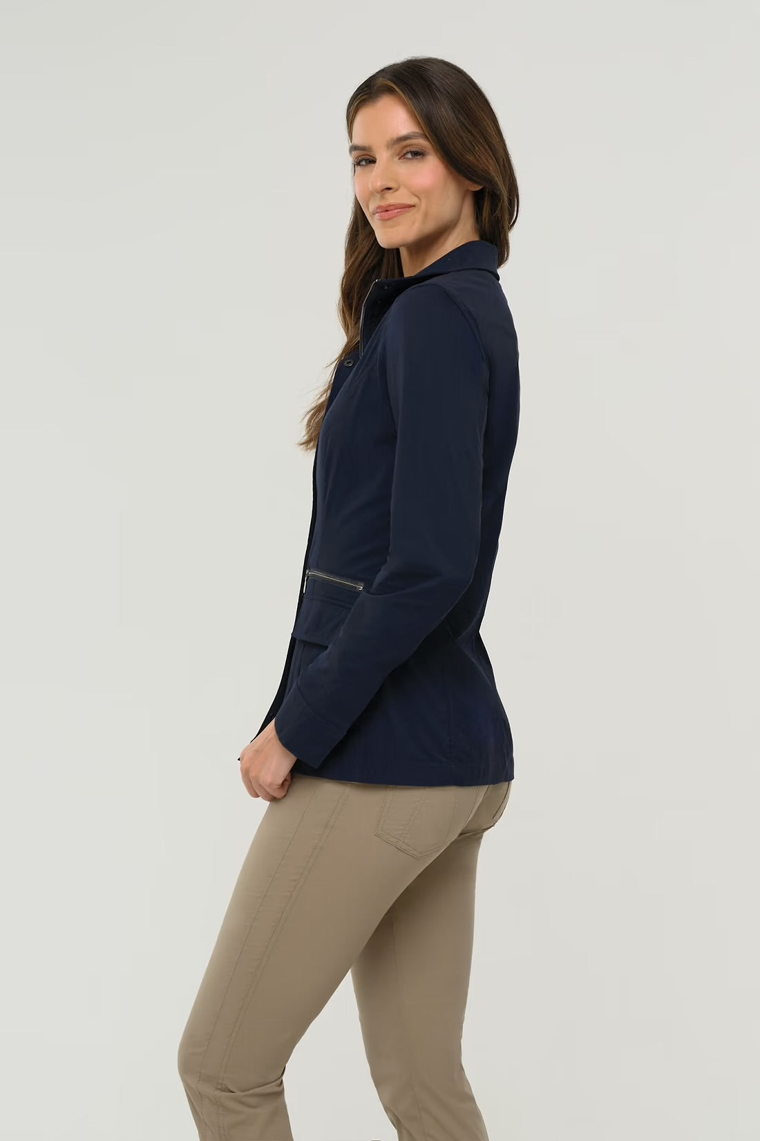 Anatomie Kenya Safari Jacket, Navy、mySite、noshort