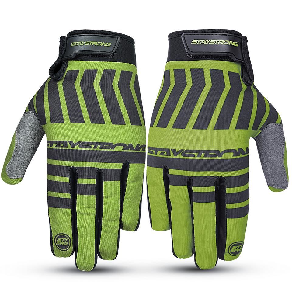  Stay Strong Chev Stripe Gloves - Green、mySite、merchandisen