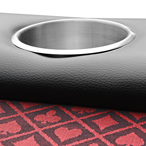 96 inches Poker Table Model 18755 Red with Cup Holders and Chips Tray、、casual