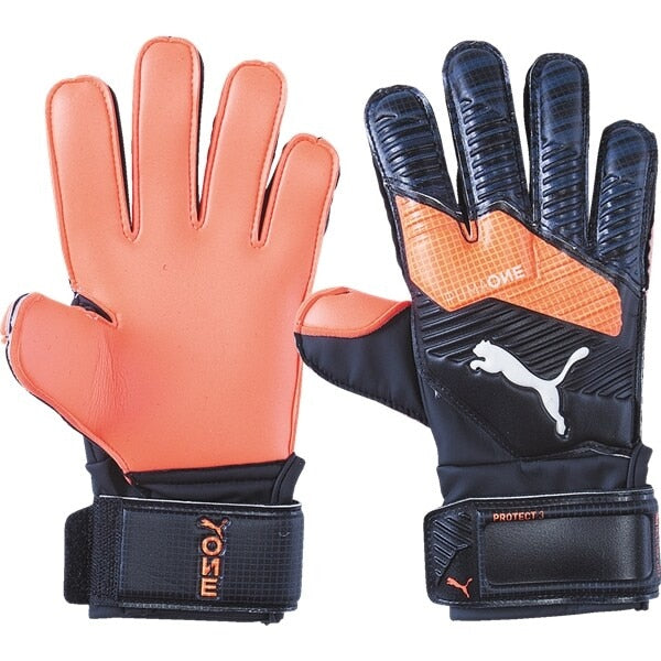 PUMA Kids One Protect 3 Goalkeeper Gloves Black/Energy Red/White、mySite、noshort