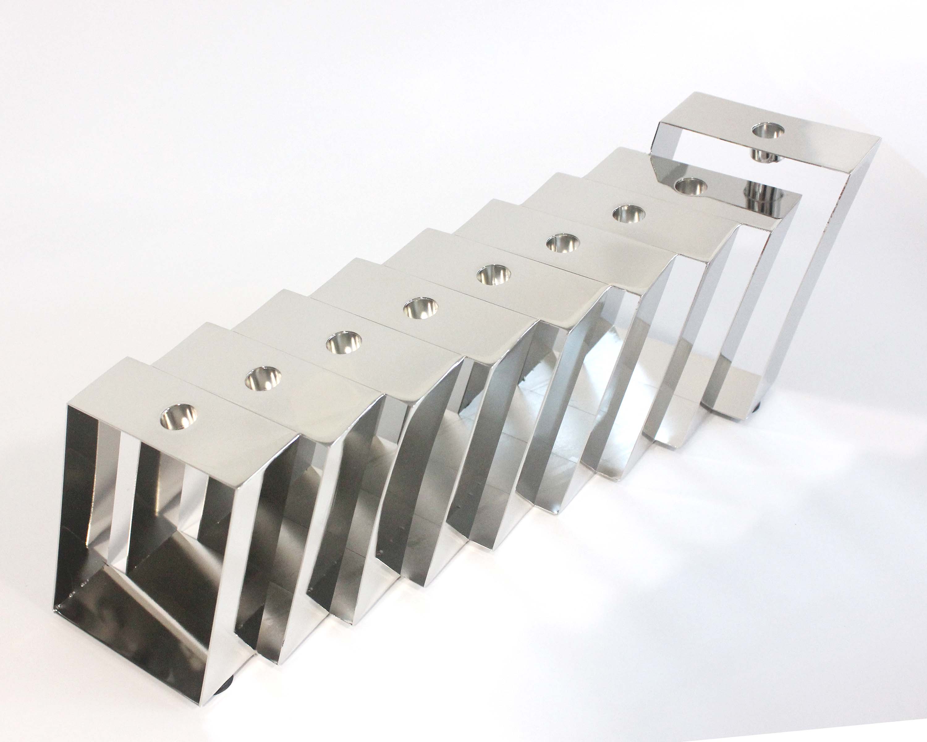 Modern Silver Coated Menorah - Oil or Wax Candles、mySite、topwebapps