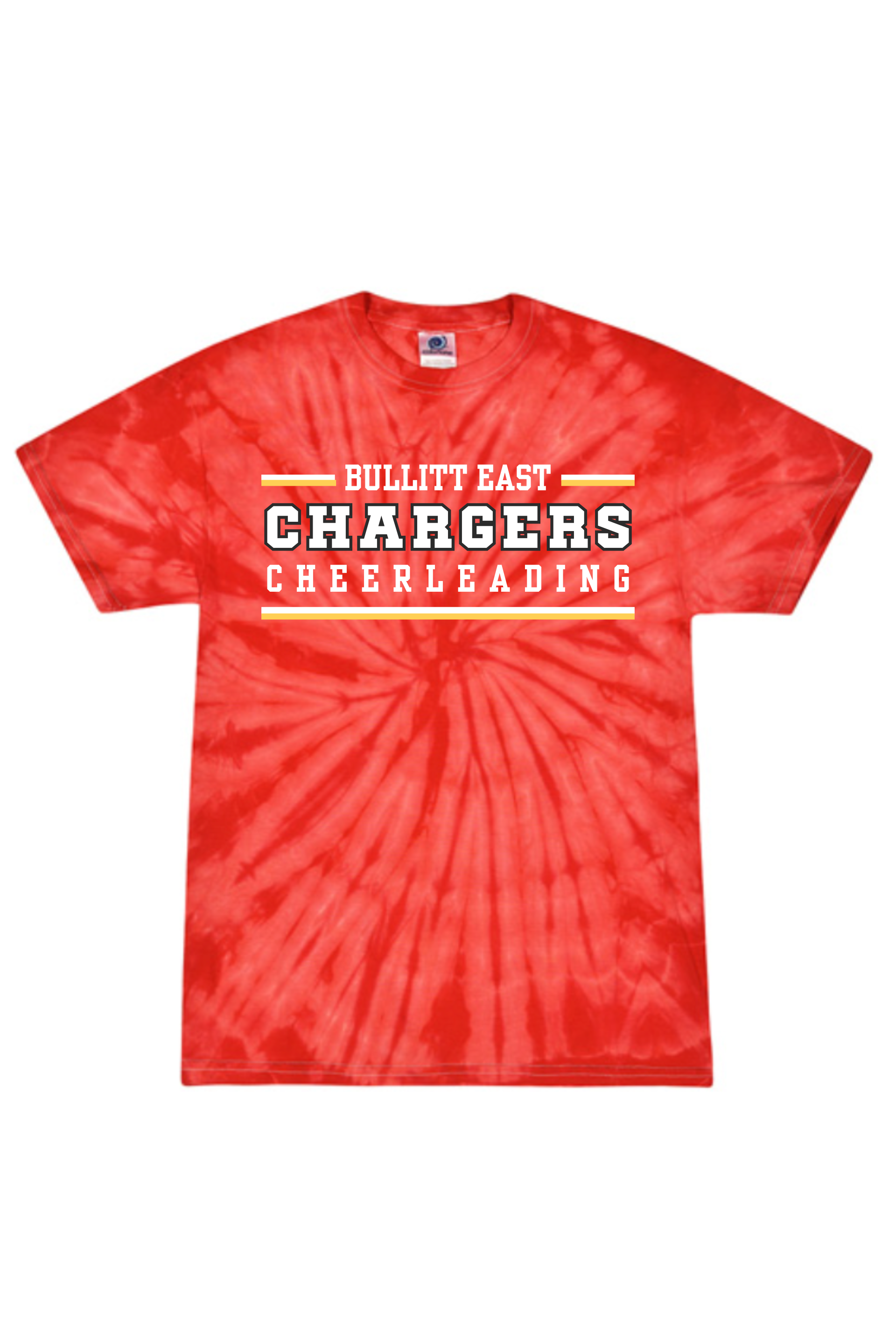 Bullitt East Chargers Cheerleading Tie Dye Graphic Tee、mySite、hinf8tx79