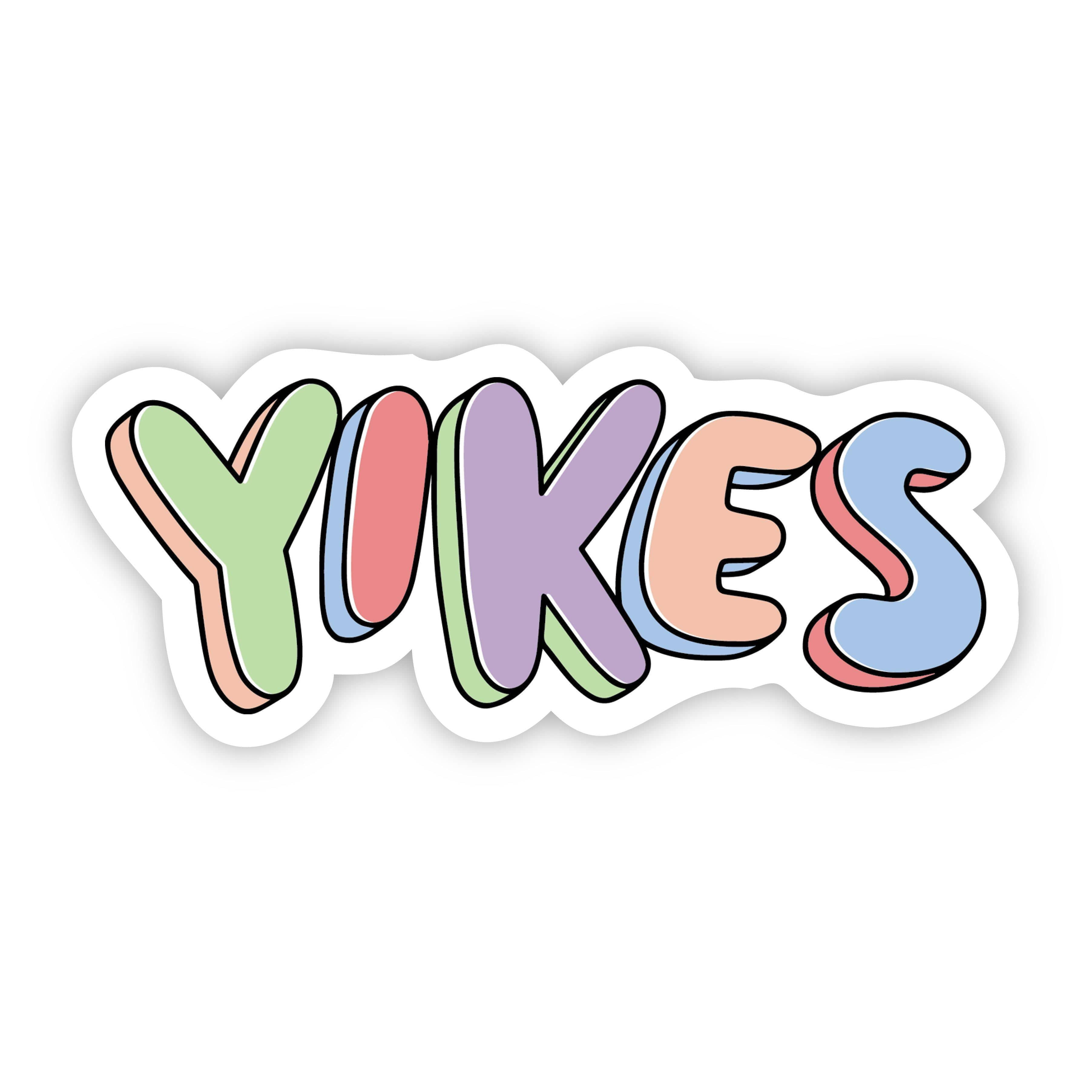  Yikes Multi Color Aesthetic Sticker、mySite、elrpsem3k