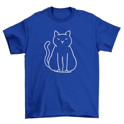 Minimalist Cat T-Shirt、mySite、camillekostekn