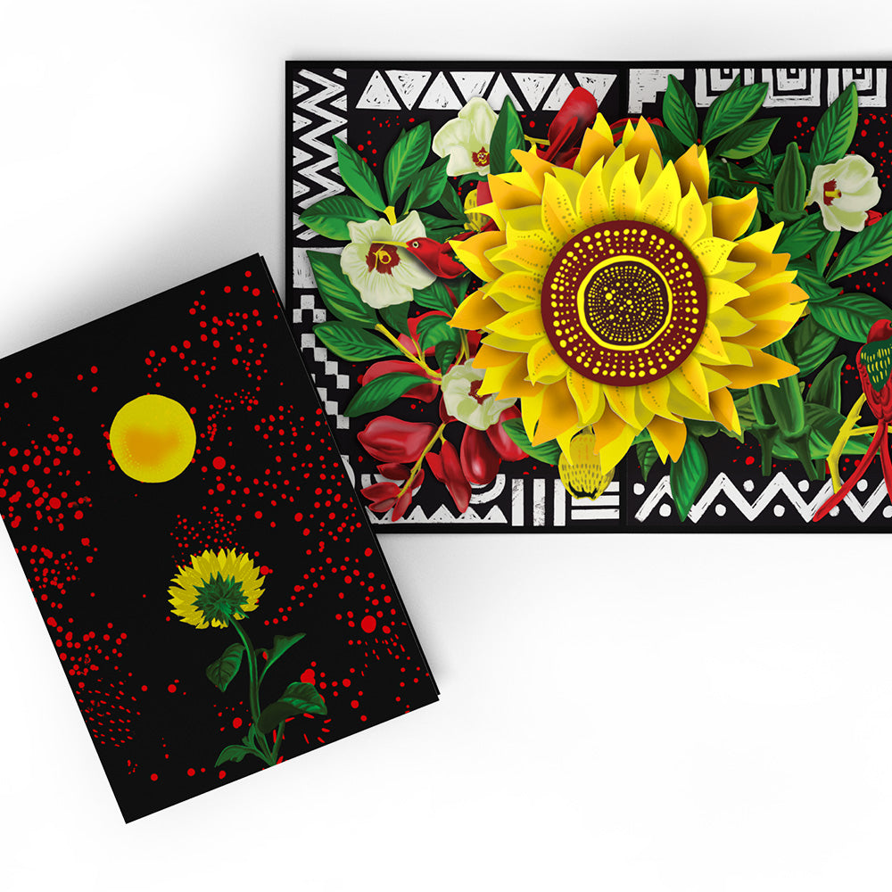 The Gift of Hope Sunflower Pop-Up Card、mySite、solidvoid